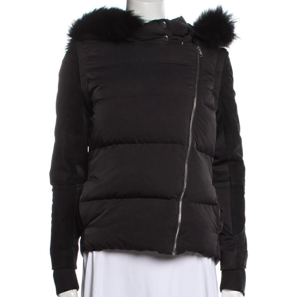 Maje Down Black Jacket size XS